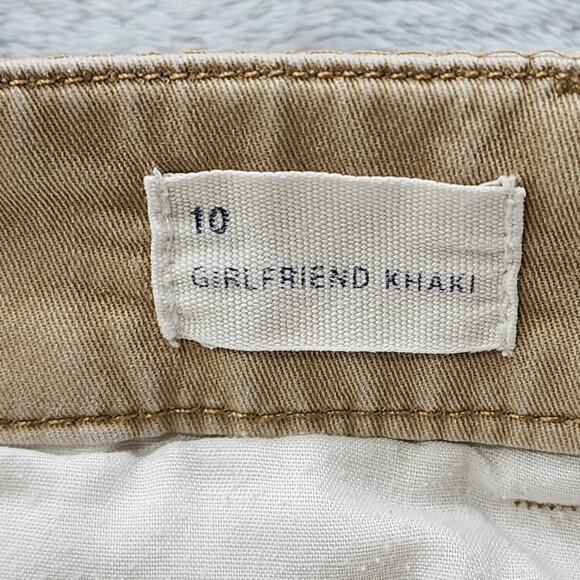 Gap Pants Womens 10 Tan Girlfriend Khaki Straight Stretch Cotton Office Preppy - Picture 7 of 13
